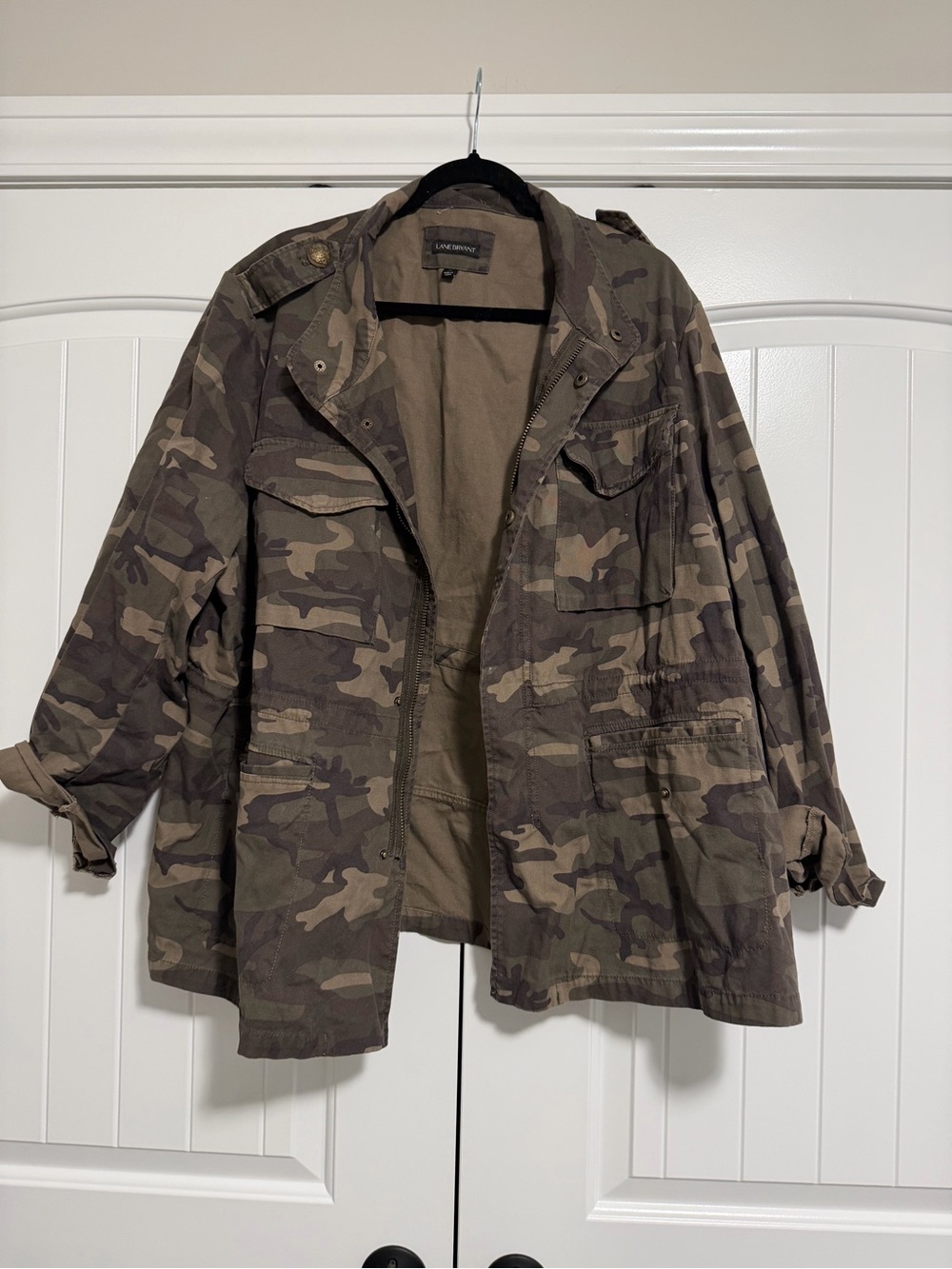 Lane Bryant Women’s Camo Field Jacket - Olive Camo